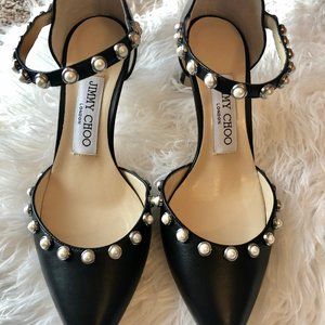 Jimmy Choo Leema 65 Pump with Pearl